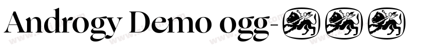 Androgy Demo ogg字体转换